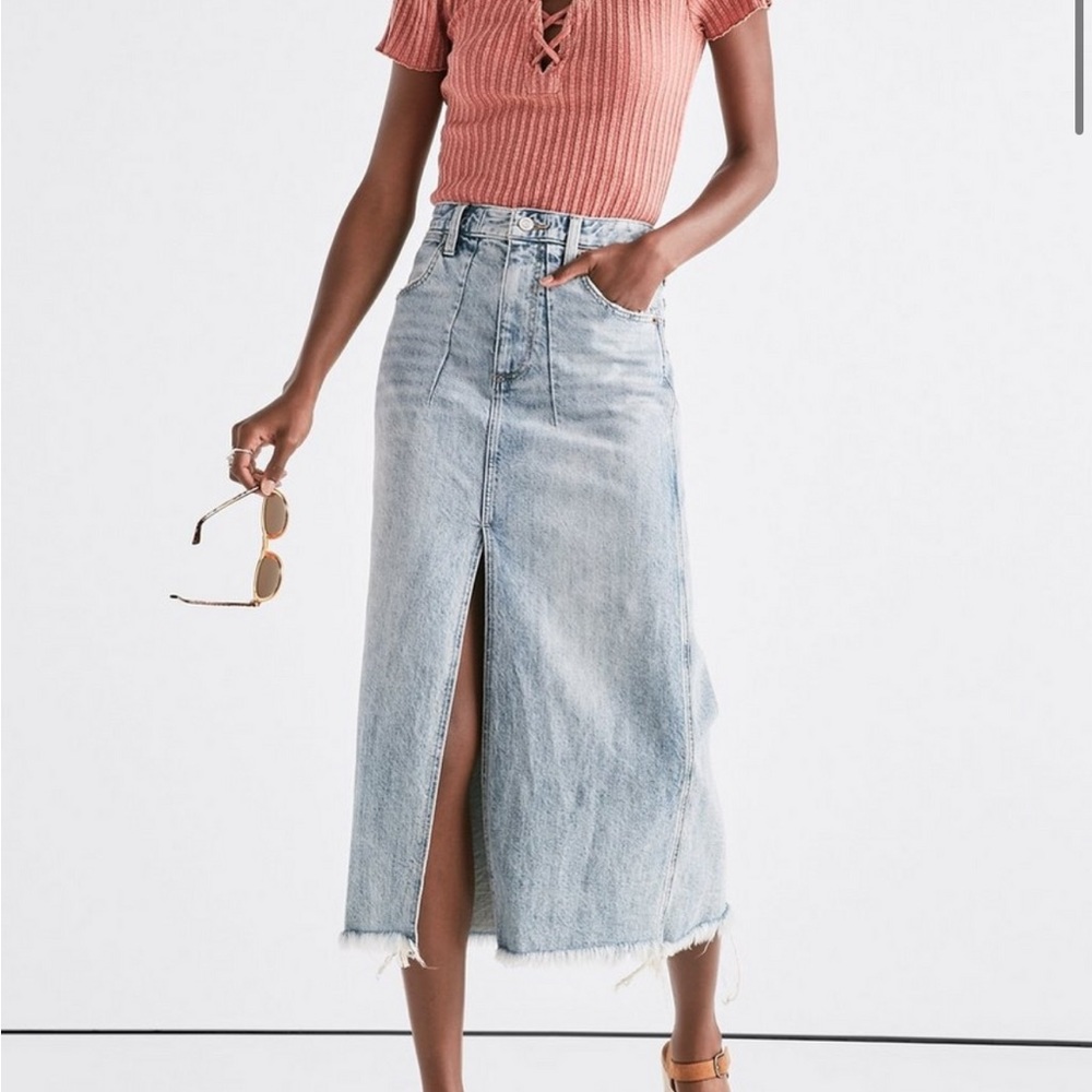 Lucky Brand Front Slit Skirt